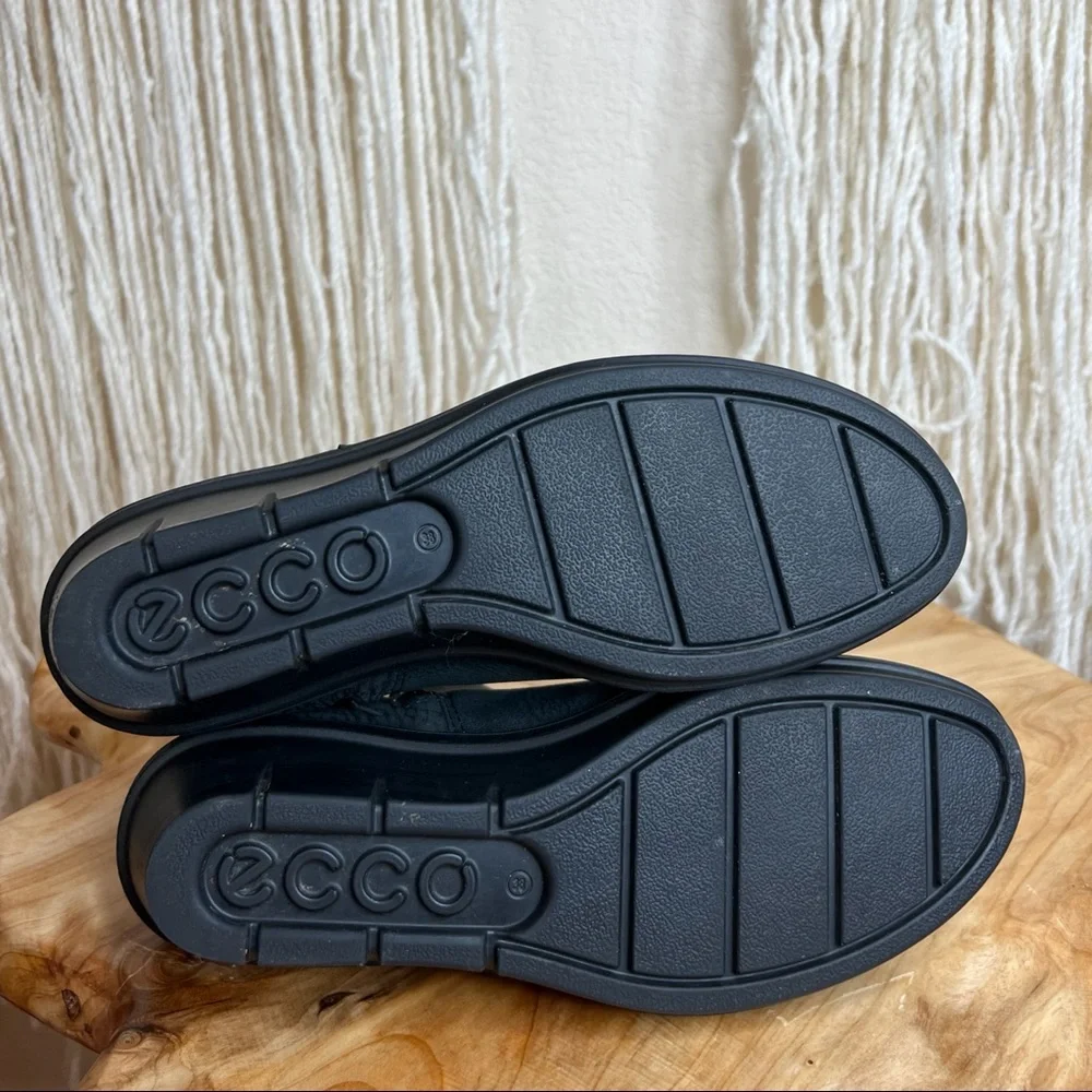 🚫SOLD🚫Ecco Wedge Booties Black - Women's EU 38- US 7.5-8 - Picture 11 of 11